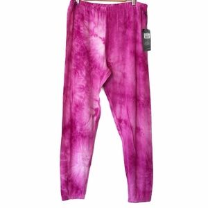 NWT Wildfox Pink Dye Sweats sweatpants Pants Joggers Lounge